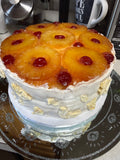 Diva’s 2 layer cream pineapple upside-down cake